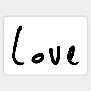 The perfect design for day to day wear. Spreading love. A simple text print that will go will all basics. Simple love text design. Spread the love, happiness and smile. Affection and attraction. Magnet